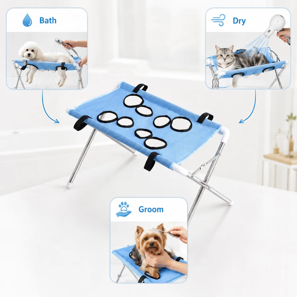 Calm Bath Stand – Foldable Dog Bathing & Grooming Table