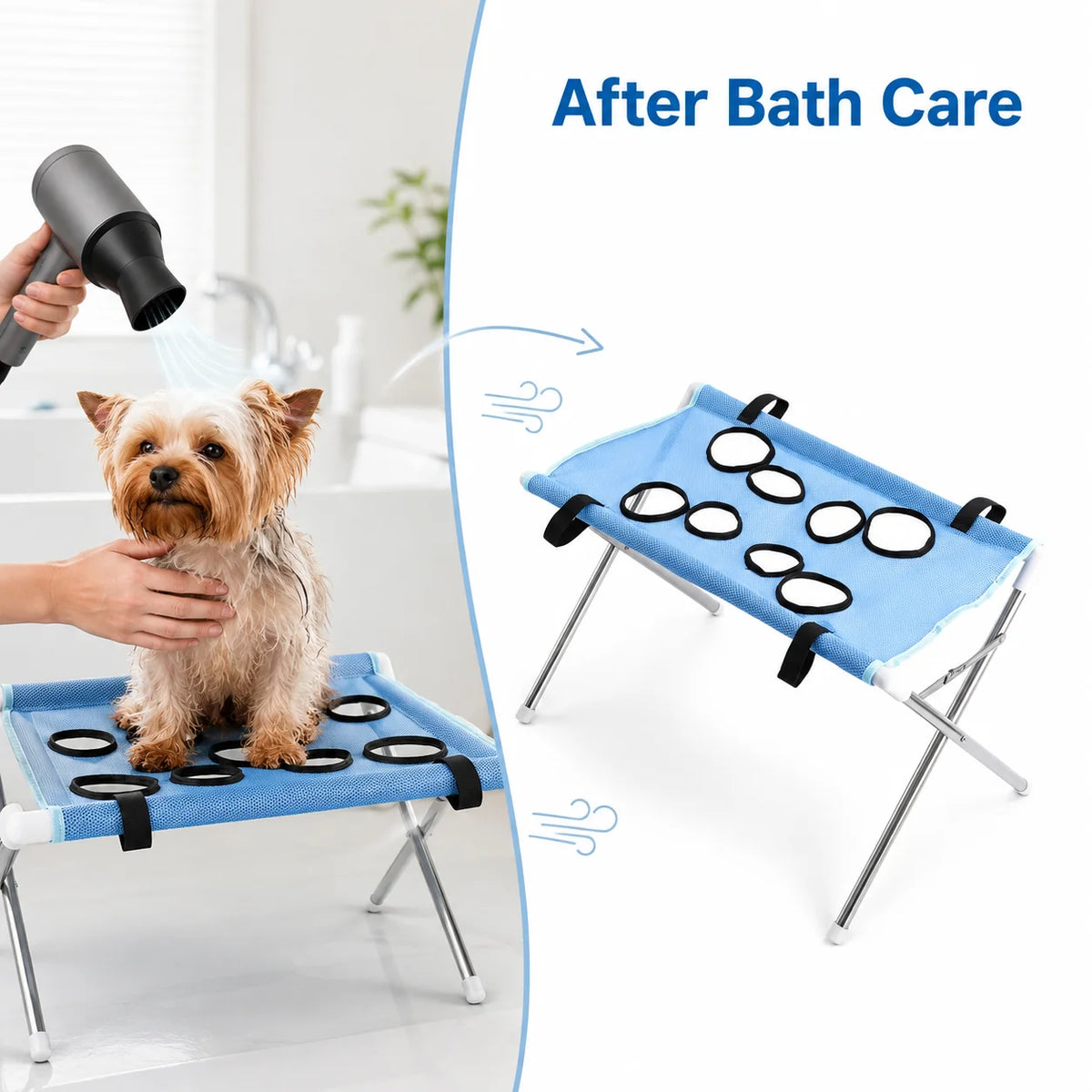Calm Bath Stand – Foldable Dog Bathing & Grooming Table